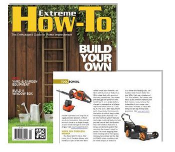 WORX 56V Mower in Extreme How-To Magazine 2