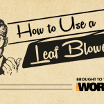 How to use a leaf blower