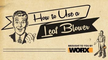 How to use a leaf blower