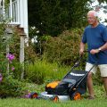 electric powered lawn mower