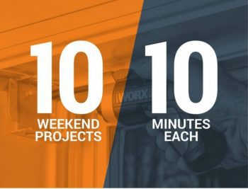 split color overlay image for 10 weekend projects that only take 10 minutes each