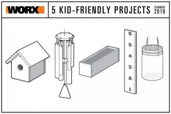 worx 5 kid friendly projects for the summer 2019 building a birdhouse, chime and hanging jar