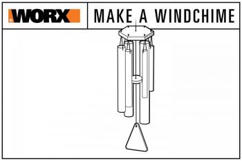 worx make a windchime - hanging wind chime