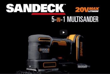 sandeck 20v max lithium 5 in 1 sander