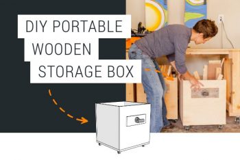 diy portable wooden storage box