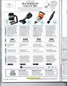 handled vacuums magazine insert