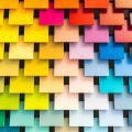 colorful shingle squares arranged next to each other