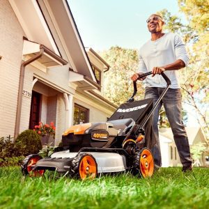Worx battery on sale powered lawn mower