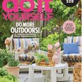 Better Home and Gardens magazine cover with patio furniture and dog sitting on chair