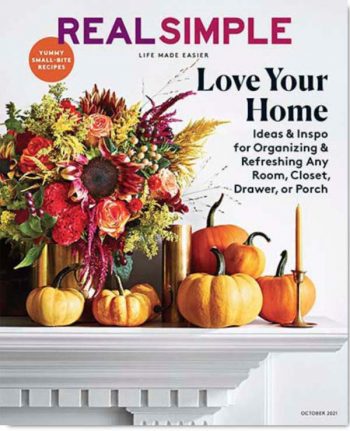 Real simple life magazine front cover love your home