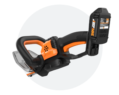 Click to go to WORX 20v Power Share Cordless Hedge Trimmer Category