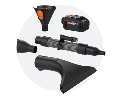 Click to go to WORX Leaf Blowers and Mulchers Accessories Category