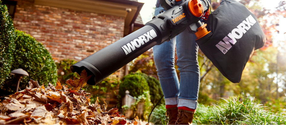 Blow, Mulch, Vacuum & Done. Clear the yard and shred the mess in one easy sweep with our Trivac and mulchers—so you can get back to your fall favorites faster.