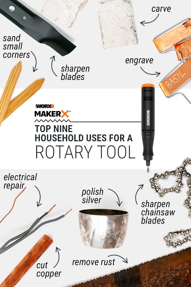 Household projects using rotary tools