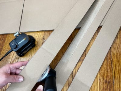 using zipzip to cut cardboard