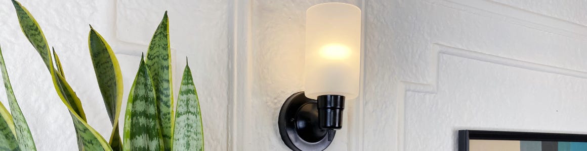 Wall Sconce hanging from wall