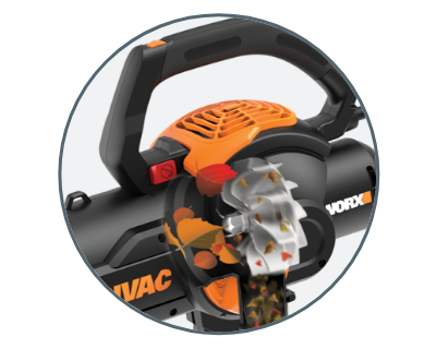 WORX WG524 TRIVAC Souffleur électrique 3 en 1 12 A 