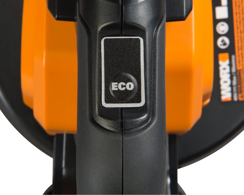 close up of the eco button