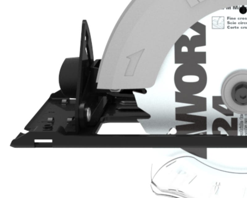 close up of the black base