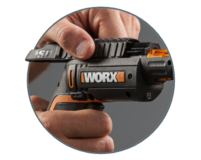 WORX SD Driver WX254L Man reloading action to add the correct bit