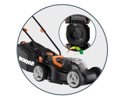 WORX WG779 40V 14 Lawn Mower with Grass Collection Bag and Mulcher (2 x  4.0 Ah Batteries and 1 x Charger) Black WG779 - Best Buy