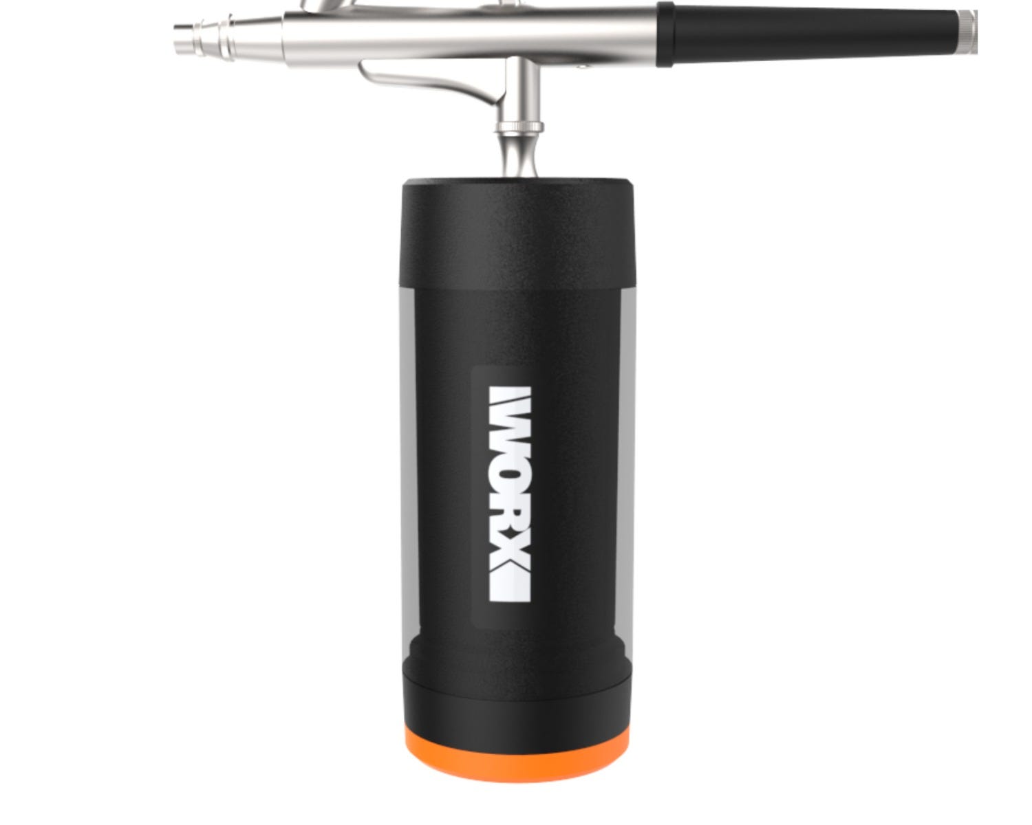 close up image of the pump with the worx logo