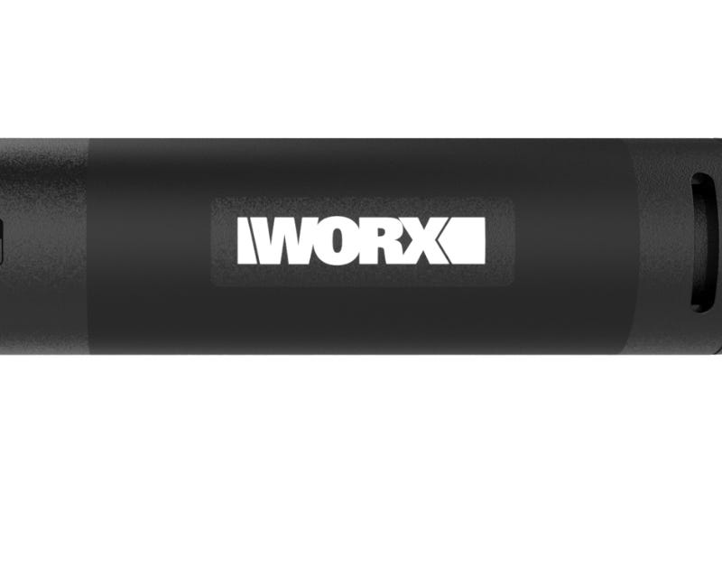 close up of the grip and the worx logo