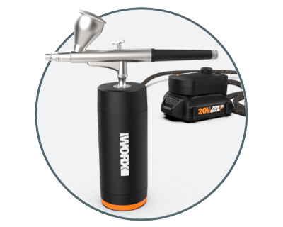 Worx® MakerX™ Power Share 20V Cordless Rotary Tool & Airbrush Kit