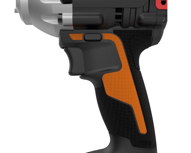 GripZone micro-texture for comfort & control