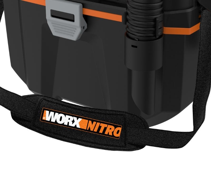 close up of the strap with the worx Nitro logo