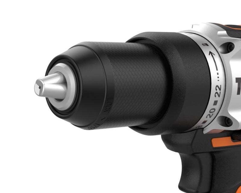 ½" All-metal ratcheting chuck for durability