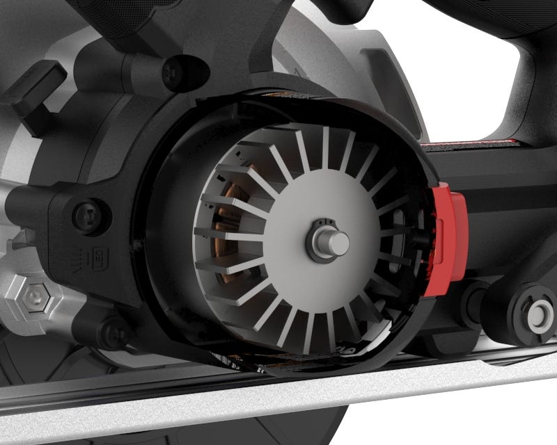 cutaway image of the internal brushless motor