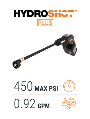 Hydroshot Plus, 450 MAX PSI, 0.92 GPM