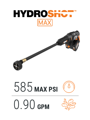 Hydroshot Max, 585 MAX PSI, 0.90 GPM