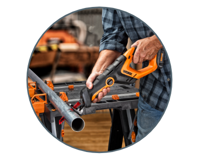 Worx WX500L.9 20V Power Share Cordless Reciprocating Saw (Tool Only)