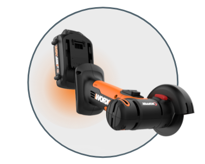 Worx 20-Volt 3 in. Powe Share Mini Cutter with 4 Discs (Tool Only