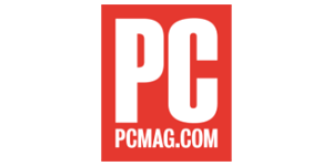 red and white pcmag.com icon