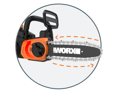 20V 10 Cordless Pole/Chain Saw with Auto-Tension