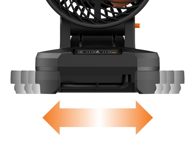 Adjustable base fits most bucket sizes (9.45"–13.78" wide)