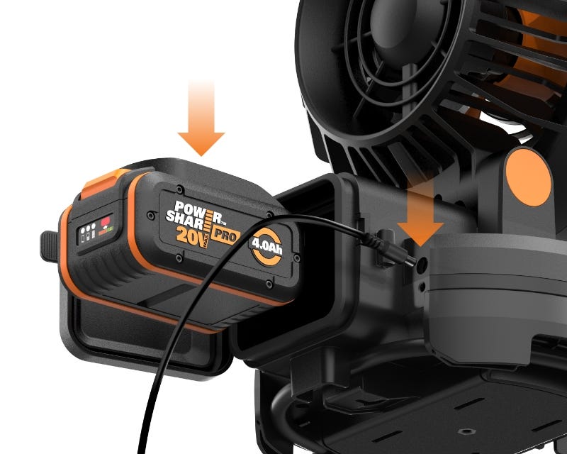 Continuous cooling with AC adapter