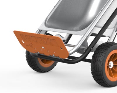 image of the aerocart front with the dolly flap out