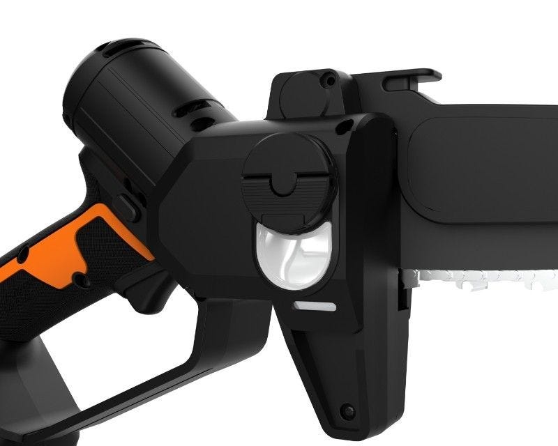 close up image of the side of the saw